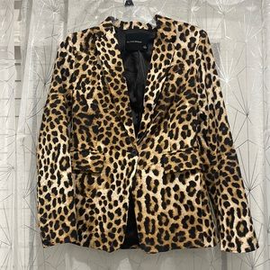 Olivaceous leopard blazer